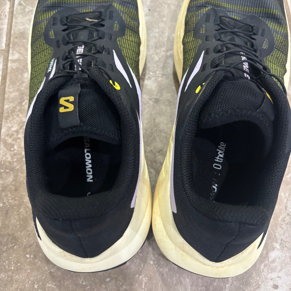Salomon S/LAB Genesis Trail Running Shoes Black Yellow Matryx 474437 Womens 9 - Picture 7 of 14